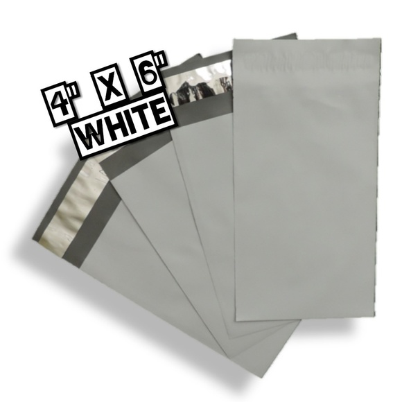 Other - 200 White Poly Mailers 4x6